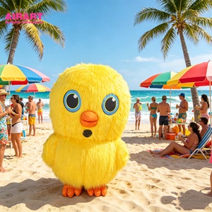 Disfraz <span class=keywords><strong>de</strong></span> Mascota <span class=keywords><strong>de</strong></span> Pollito Amarillo <span class=keywords><strong>Inflable</strong></span> Personalizado para <span class=keywords><strong>Alquiler</strong></span> en Eventos - Product Image 5