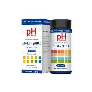 Saliva &amp; Urine <strong>pH</strong> for <strong>Strips</strong> Accurate <strong>pH</strong> <strong>4.5</strong>-9.0 Range - Product Image 1