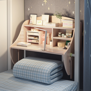 Настольный компьютерный стол для общежитий (подвесной) |   Удобный простой компьютерный стол — незаменимая вещь для двухъярусной кровати - Product Image 5