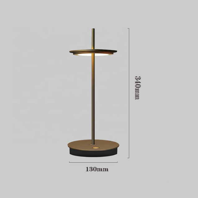 Modern Rechargeable Sleek Wireless USB Charging Portable Desk Light Cordless Ambient Battery Operated LED Table Lamp