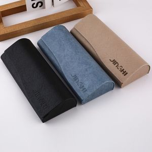 Custom Luxury Eyeglass <strong>Case</strong> Handmade Square <strong>Wooden</strong> Pattern with High Appearance Level Luxury Leather <strong>Case</strong> Custom Logo Shipping - Product Image 2