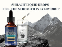 Gouttes liquides multivitaminées - Complément Hirajit, Ashwagandha et Saw Palmetto pour soutenir l'énergie, la santé de la prostate et des cheveux
