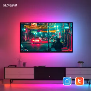 Luz Led ambiental para TV inteligente, caja de sincronización HDMI y Kit de iluminación para juego/PC/TV