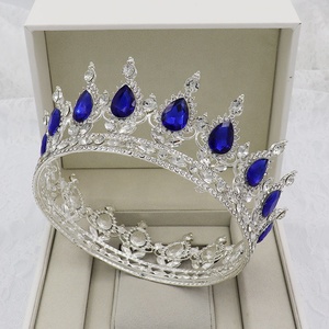 Tiaras <span class=keywords><strong>de</strong></span> Cristal Grandes Personalizadas al por Mayor, Plateadas, con Diseño <span class=keywords><strong>de</strong></span> Princesa, Estilo Redondo, para Concursos <span class=keywords><strong>de</strong></span> Belleza, <span class=keywords><strong>Coronas</strong></span> <span class=keywords><strong>de</strong></span> Reina Doradas Personalizadas - Product Image 5