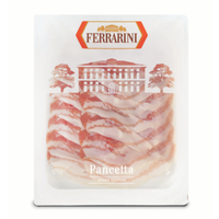 Vente chaude 90g de charcuterie italienne sans lait sans gluten Pancetta tranchée longue durée de vie en boîte emballage style séché