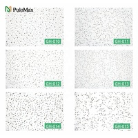 Panneau de plafond acoustique en laine minérale 600x1200, dalle de plafond en fibre minérale, bord carré, panneau de plafond suspendu