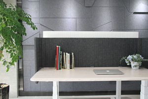 Ofisolution thân thiện với môi Polyester hình chữ U bàn Màn hình hiện đại trang trí âm thanh văn phòng bàn phân vùng - Product Image 6