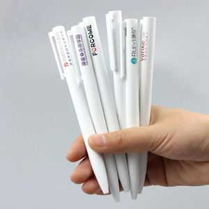 Bolígrafo Simple Original Xiaomi de 0.5 mm, Plástico, con Logotipo Personalizado, Impresión UV, Tinta Negra, para Escritura Profesional - Product Image 1