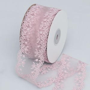 Fita de Renda Floral Delicada de 4,5cm e 5 Jardas com Largura e Padrão Personalizados para Decoração de Vestidos de Casamento - Product Image 5