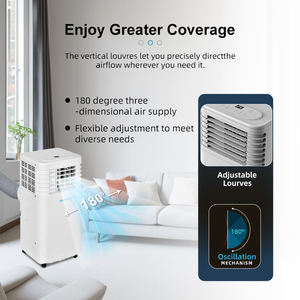 <span class=keywords><strong>Aire</strong></span> <span class=keywords><strong>Acondicionado</strong></span> Portátil Inteligente de 7000 BTU, Tipo <span class=keywords><strong>Tubo</strong></span>, Eléctrico, para Ventana, Tamaño <span class=keywords><strong>Pequeño</strong></span>, Móvil, de Pie, para Piso - Product Image 3