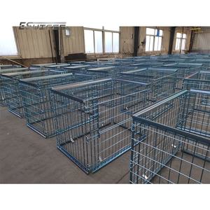 Palette en <span class=keywords><strong>cage</strong></span> galvanisée empilable industrielle populaire d'acier doux Q235 - Product Image 4