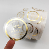 Logo en or imprimé sur mesure étiquette 3D en métal autocollant UV de transfert transparent matériau adhésif en vinyle