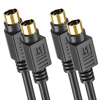 Câble d'extension Mini Din 4 broches mâle-mâle plaqué or OEM/ODM pour clavier et moniteur S-Video, compatible avec les câbles Mini Din 3, 4, 5, 6, 8, 9, 10 broches