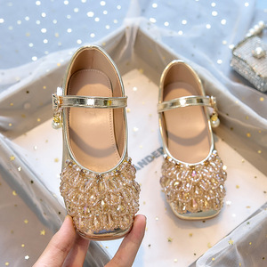 <span class=keywords><strong>Zapatos</strong></span> de Vestir Brillantes para Niñas, <span class=keywords><strong>Zapatos</strong></span> de Tacón con Lentejuelas Doradas para <span class=keywords><strong>Ceremonia</strong></span> de Boda, <span class=keywords><strong>Zapatos</strong></span> de Tacón Alto para Niñas, <span class=keywords><strong>Zapatos</strong></span> de Princesa Nuevos - Product Image 4