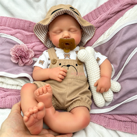 Poupée Reborn en Silicone LOULOU de 20 Pouces, Poids Réel, Faite à la Main, Artisanat Exquis, Cadeau Surprise Idéal pour Noël