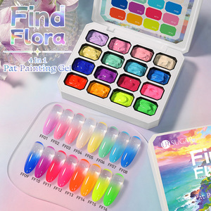<span class=keywords><strong>UR</strong></span> <span class=keywords><strong>SUGAR</strong></span> Nuevo <span class=keywords><strong>Gel</strong></span> de Uñas Sólido de 16 Colores 4 en 1, Resistente al Agua, Duradero, Sin Necesidad de Lavar, para Degradados y Mezcla de Colores - Product Image 6