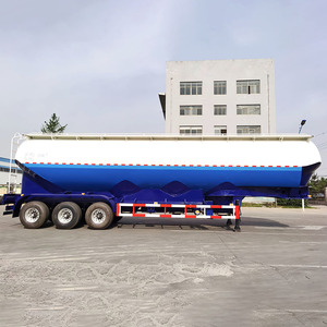 Remorque citerne à sec en aluminium de haute qualité ZW Group, 60 mètres cubes, 3 essieux, pour le <span class=keywords><strong>transport</strong></span> logistique de sucre et de poudre de céréales - Product Image 3
