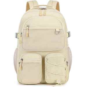 Water-Resistant Polyester <b>Backpack</b> with Multiple Pockets and Double Zipper Bag for Travel Outdoor College and Daily Use - Product Image 1