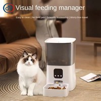 Distributeur automatique de nourriture pour chat 7L, distributeur de nourriture pour animaux de compagnie avec puce électronique, bols pour animaux de compagnie avec enregistrement vocal