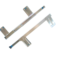 Plateau pour clavier d'ordinateur de bureau, à deux volets, avec roulement à billes, en acier laminé à froid, rail coulissant pour clavier d'ordinateur