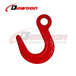 <span class=keywords><strong>DS116</strong></span> G80 WLL 1,12-15T Gancho de fundición de ojo de acero de aleación forjado con plano en el ojo - Product Image 1