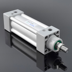 Cylindre standard à double action Si avec tige magnétique, corps en aluminium, connexion filetée, cylindre à levier à double action - Product Image 1