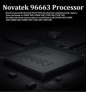 Caméra embarquée double objectif 4K 2160P WIFI GPS Logger, puce Novatek 96663, capteur <span class=keywords><strong>Sony</strong></span> IMX323, vision nocturne, enregistreur de conduite D30H - Product Image 3