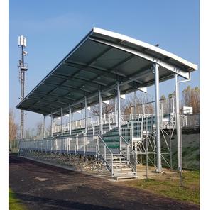 Cubierta de soporte de acero galvanizado en caliente de diseño personalizado de la marca CETA Italia para productos deportivos y de entretenimiento - Product Image 1