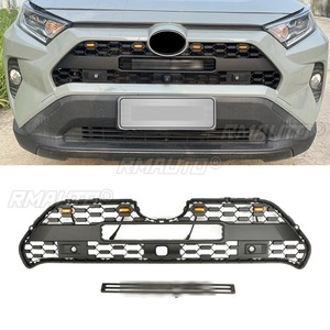 Grille de pare-chocs avant de voiture, grilles de course, calandre pour Toyota RAV4 2019-2022, kit carrosserie, accessoires automobiles - Product Image 2
