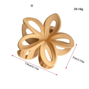 SHE SHARES ODM Accessorio per Capelli <span class=keywords><strong>di</strong></span> Lusso con Design Traforato e Finitura Opaca a Forma <span class=keywords><strong>di</strong></span> Plumeria - Product Image 2