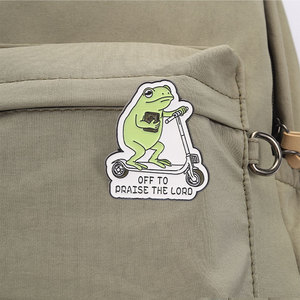 Coffret de broches métalliques Believer Gift : <span class=keywords><strong>Agneau</strong></span> Mignon, Scooter, Grenouille, Foi Enfantine, Bouteille d'Eau, <span class=keywords><strong>Broche</strong></span> Graphique Citations Bibliques pour les Amateurs de la Foi - Product Image 4