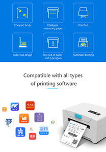 Máy in nhãn để bàn <span class=keywords><strong>3</strong></span> inch cho ngành hậu cần, in nhanh và rõ nét, giấy nhiệt 203dpi, in màu, kiểu dáng hiện đại, sản phẩm có sẵn, không cần mực - Product Image 4