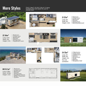 रहने के लिए तैयार फोल्डेबल टिनी होम 20 फीट 40 फीट प्रीफैब कंटेनर हाउस - Product Image 3