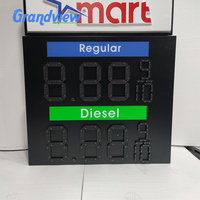 Letrero Digital LED para Gasolinera, Letrero Luminoso Personalizado para Precios de Gasolina, Tótem de Señalización Exterior para Precios de Gasolina