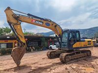 Excavadora de cadenas XCMG XE215DA de 21 toneladas, año 2021, Tier 3, bajo consumo de combustible, alta eficiencia hidráulica, usada, en stock.