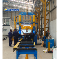 Ligne de production de redressage de poutres en H Zhouxiang avec machines de découpe de métal, automatique, haute capacité, 4000t/an