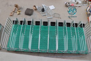 Nourrisseur de cochon galvanisées, stylo limiteur/cage/socle, vente à chaud - Product Image 6