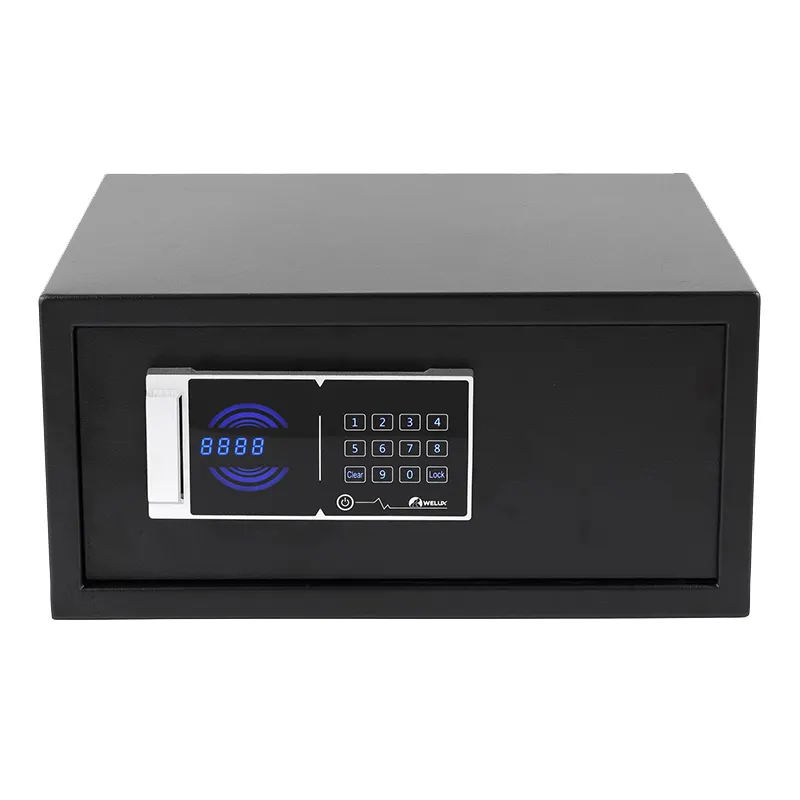 SWS-TF141 Touchpad Hotel Safe Box Finger abdruck Elektronischer mattschwarzer Safe Neues Update Hotelzimmer Safe