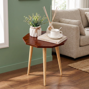 Modern Octagonal Wooden Side <b>Table</b> Solid Wood <b>Legs</b> Nordic Minimalist Eco-Friendly Handmade <b>Coffee</b> <b>Table</b> Living Room Furniture - Product Image 2