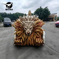 Quad à essence sur mesure à thème animalier, avec coque en silicone motif lion, 4 roues, tout-terrain, pour parc d'aventure, aire de jeux, buggy de plage et désert
