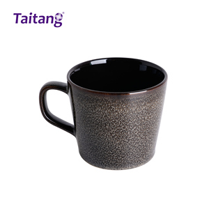 Suministros de cafetería de hotel <span class=keywords><strong>Tazas</strong></span> de café de cerámica esmaltadas en colores personalizados para cafetería - Product Image 4