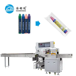 Multi-função Horizontal Crayon Pen Lápis Eraser Flow Packaging Machines