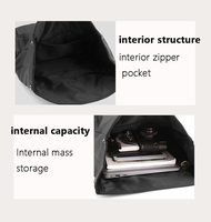 Grande capacité en plein air décontracté voyage léger hommes étanche épaule 15.6 pouces extensible Roll Top College sac à dos pour ordinateur portable
