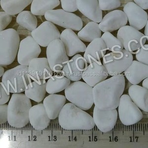 Premium Natural Snow White Polished Pebble Tumbled <b>Stones</b> for Garden Landscaping, Aquarium, Decoration & Indoor Out - Product Image 6