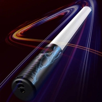 JingYing Lampe de remplissage extérieure alimentée par batterie avec écran OLED Caméra de photographie portable colorée de 50cm LED RGB