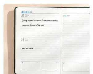 2026 कार्यकारी पु चमड़े के प्लानर कॉर्पोरेट दैनिक डेयरी नोटबुक की आपूर्ति और वितरण - Product Image 5