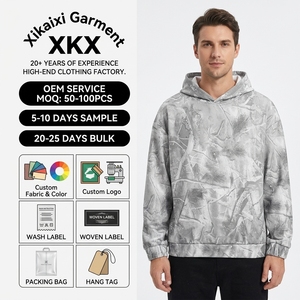 Sudadera con Capucha con Estampado DTG, 420-600 Gsm, Corte Holgado, Felpa Gruesa, 100% Algodón, Personalizable, Color Sólido - Product Image 1