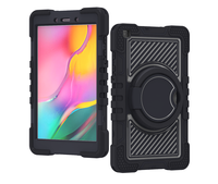 Étui de tablette robuste en silicone OEM avec protection des coins, idéal pour les voyages d'affaires, avec sangle et support pour Samsung Tab 8.0