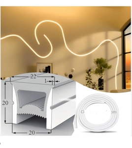 Thiết kế mới linh hoạt Silicone <span class=keywords><strong>LED</strong></span> hồ sơ ánh sáng uốn cong <span class=keywords><strong>LED</strong></span> kênh khuếch tán cho <span class=keywords><strong>LED</strong></span> tuyến tính ánh sáng trang trí chiếu sáng - Product Image 4