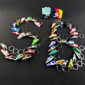 Gói thiết lập thu nhỏ PVC bán buôn thiết kế Ben Jerry Móc chìa khóa vòng chìa khóa với hộp mini Giày keyrings Sneaker Keychain 3D Dunk - Product Image 4